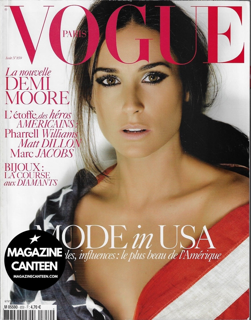 Vogue Paris Magazine - DEMI MOORE Daria Werbowy PHARREL WILLIAMS Steven Klein