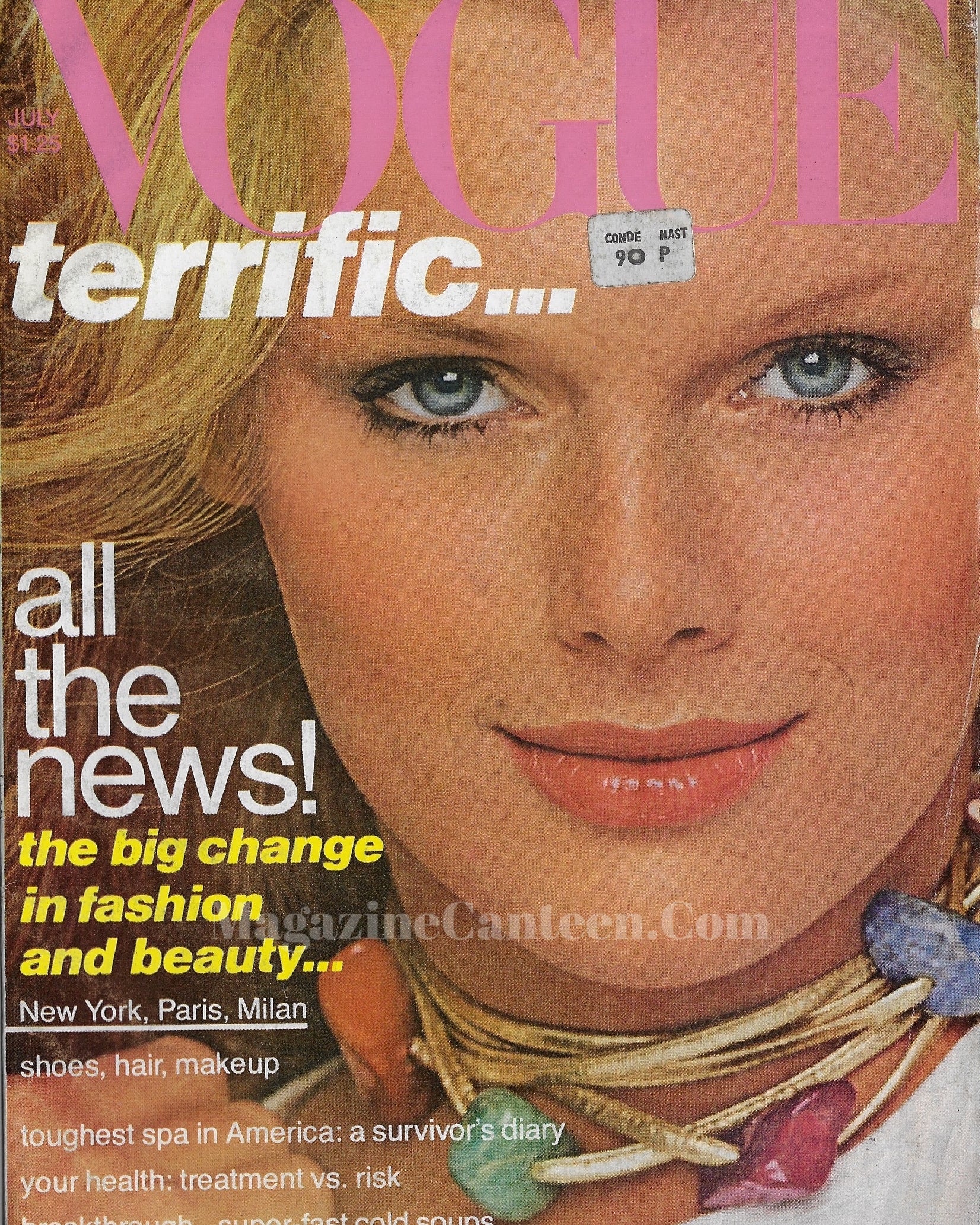Vogue USA Magazine July 1977 - Patti Hansen