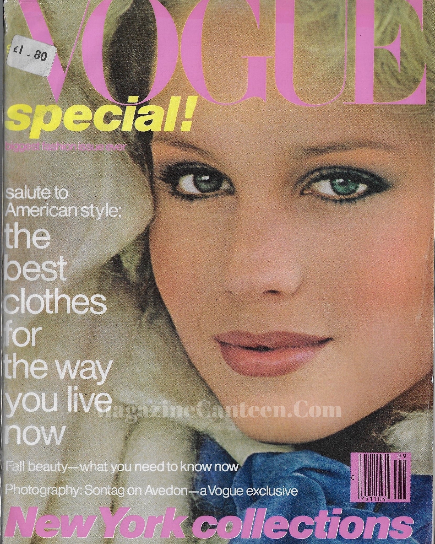 Vogue USA Magazine September 1978 - Rosie Vela