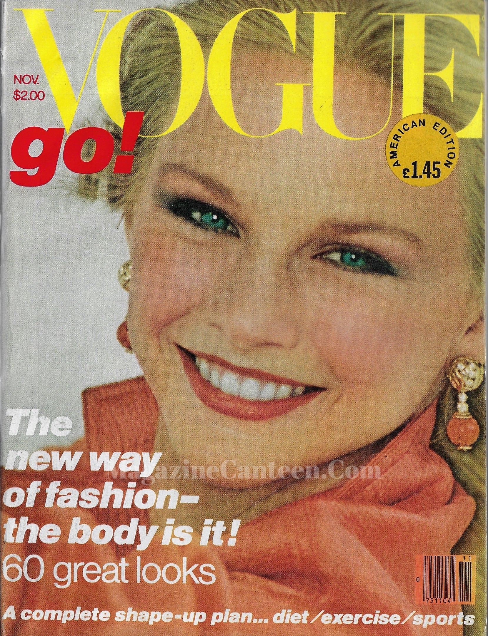 Vogue USA Magazine November 1978 - Gia Carangi