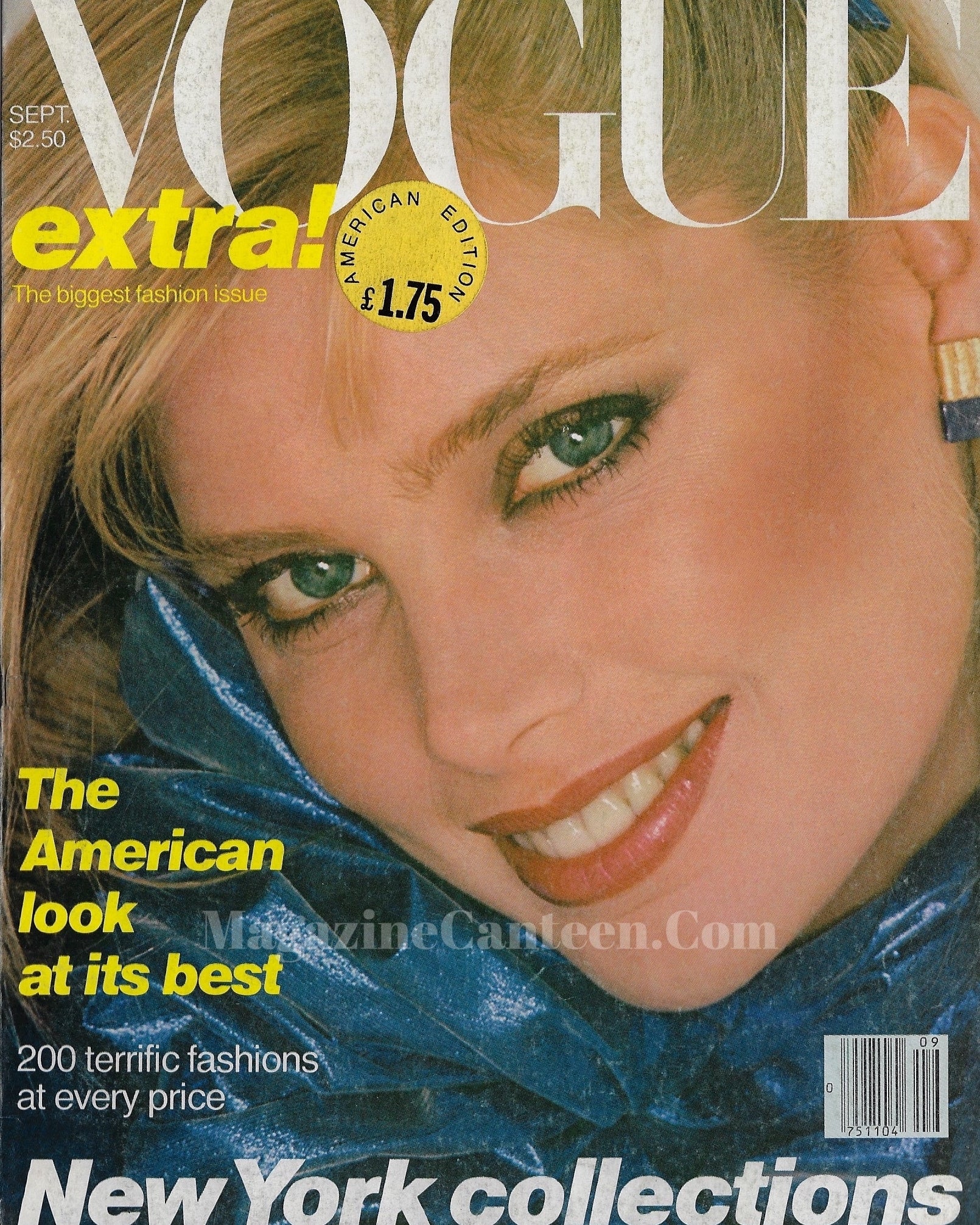 Vogue USA Magazine September 1979 - Kelly Emberg