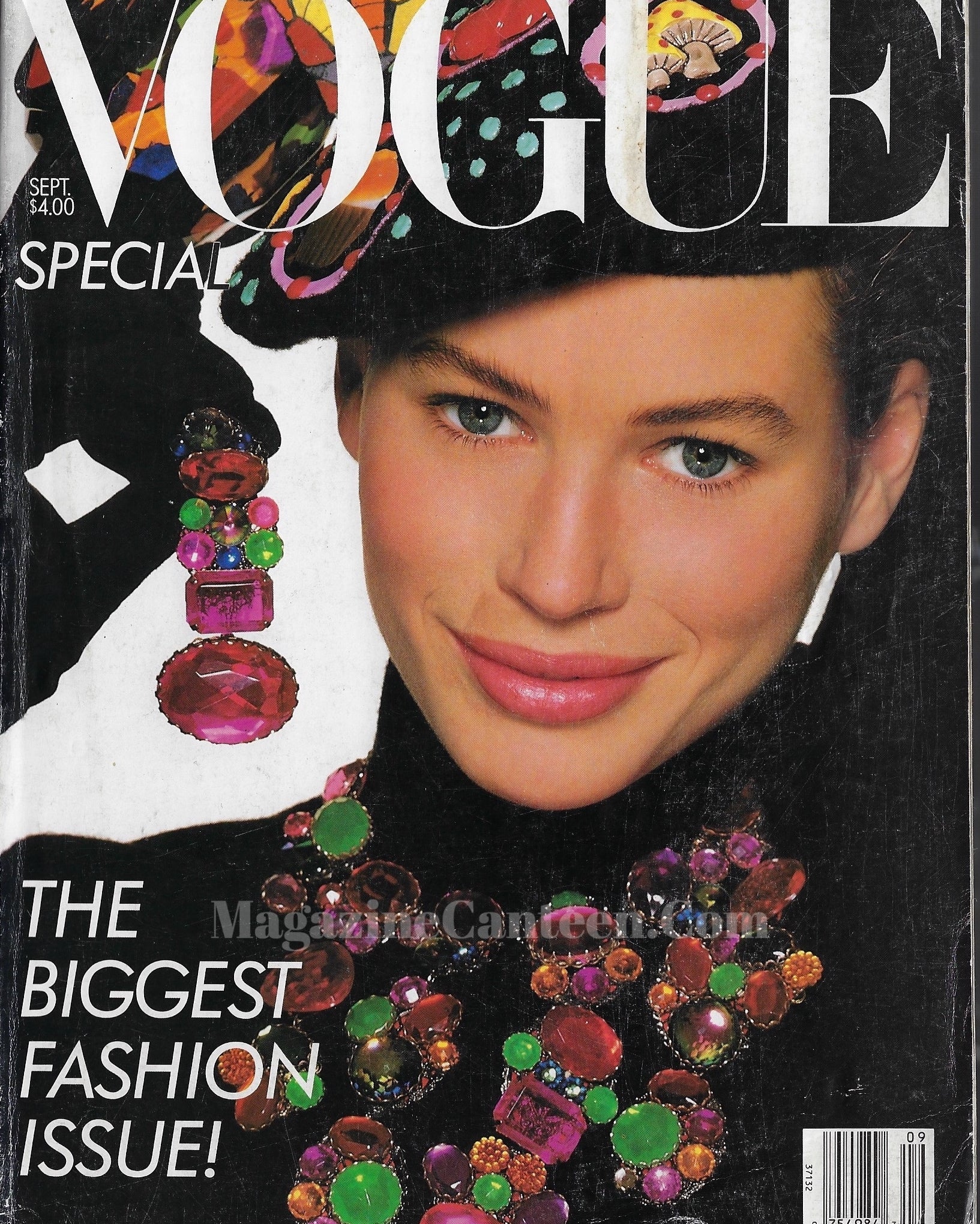 Vogue USA Magazine September 1988 - Carre Otis