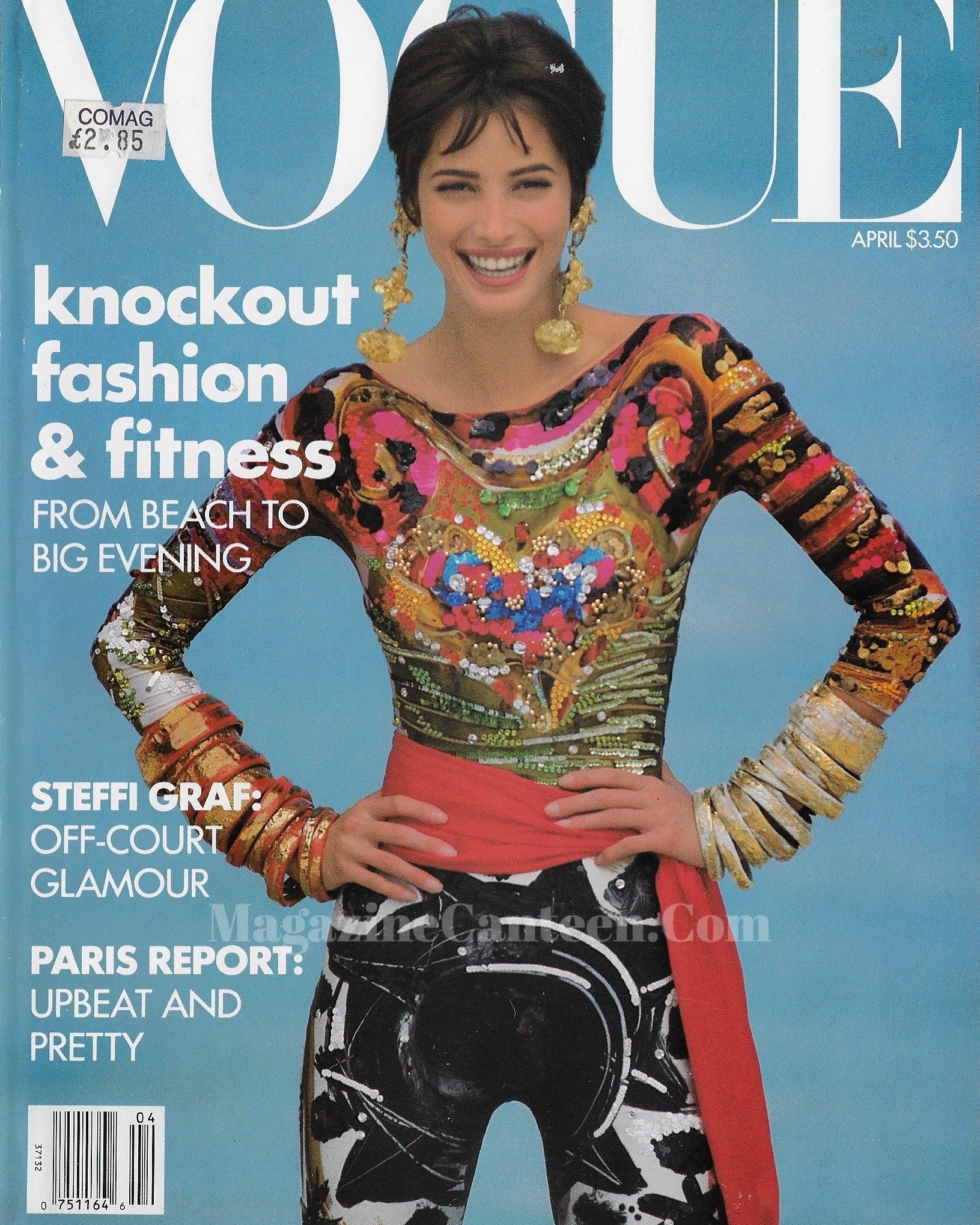 Vogue USA Magazine April 1990 - Christy Turlington