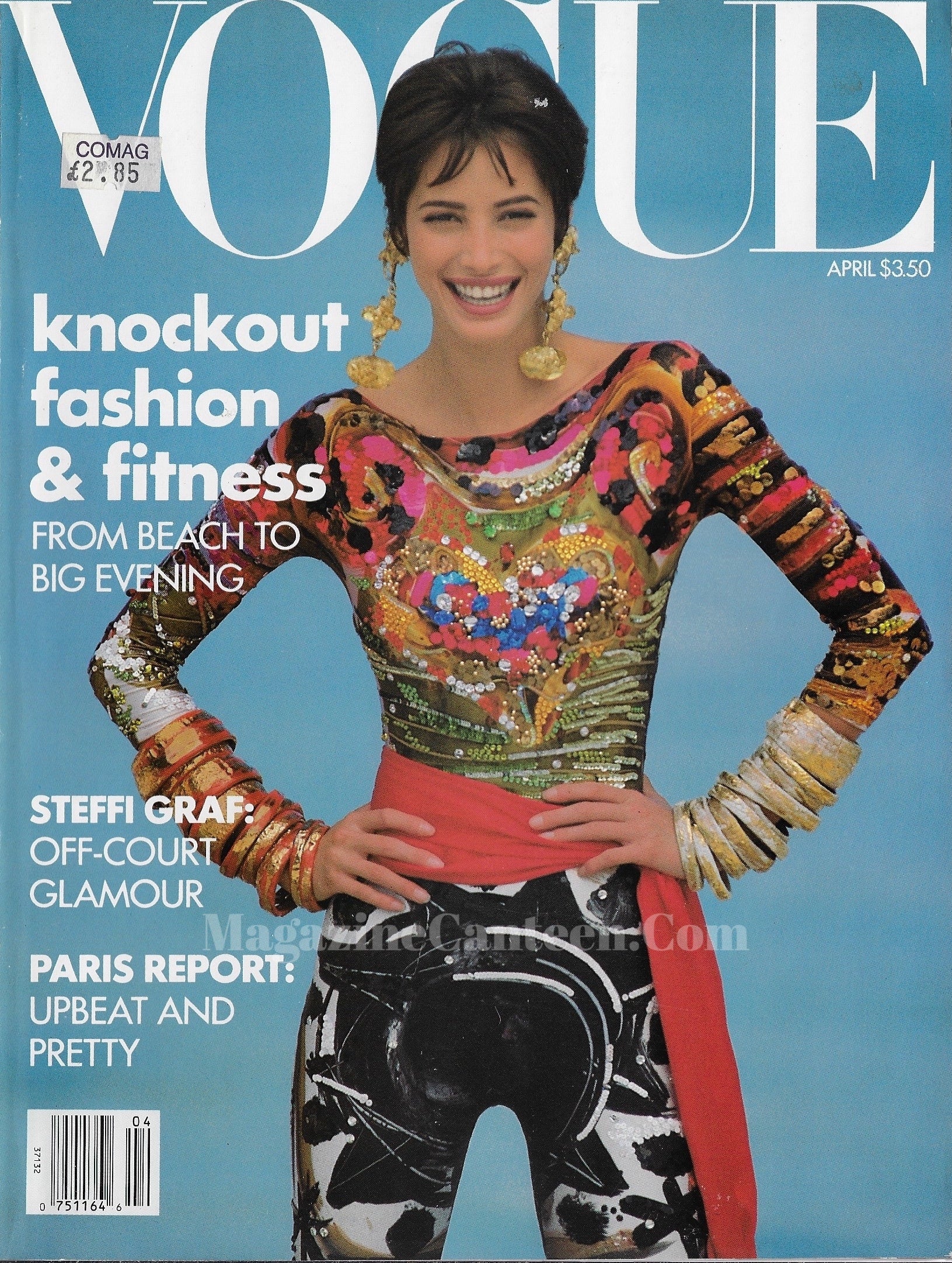 Vogue USA Magazine April 1990 - Christy Turlington
