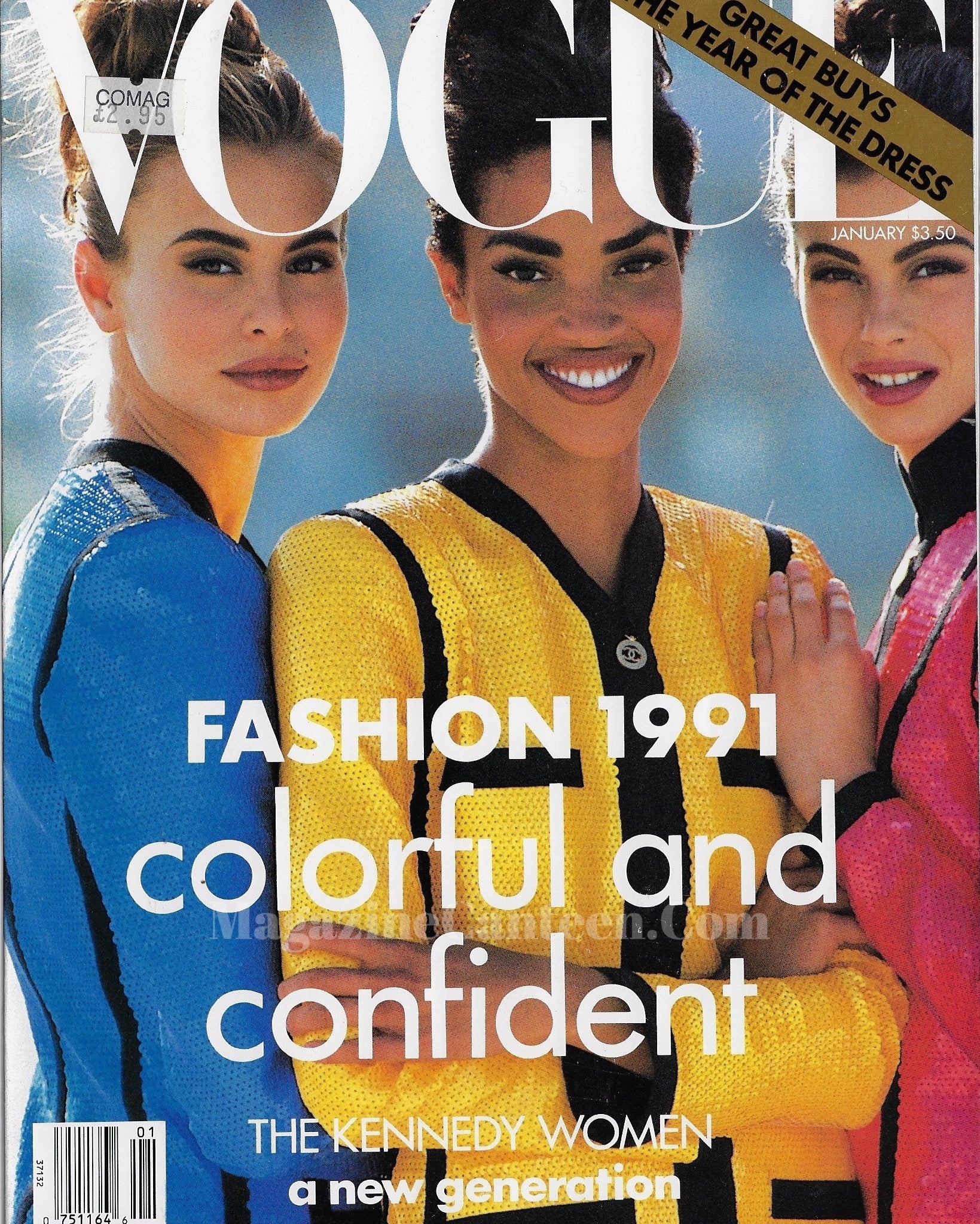 Vogue USA Magazine January 1991 - Niki Taylor