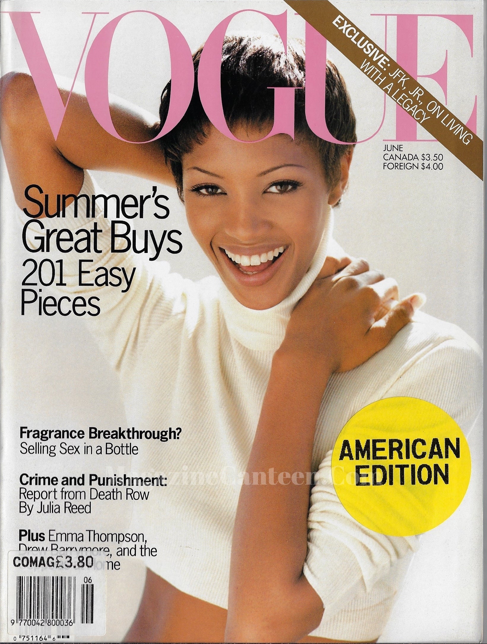 Vogue USA Magazine June 1993 - Naomi Campbell