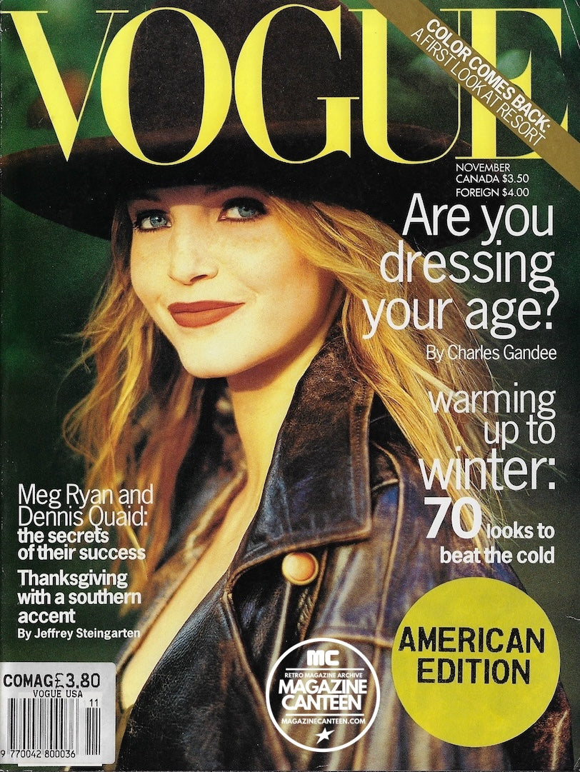 Vogue USA Magazine November 1993 - NADJA AUERMANN Kristen McMenamy