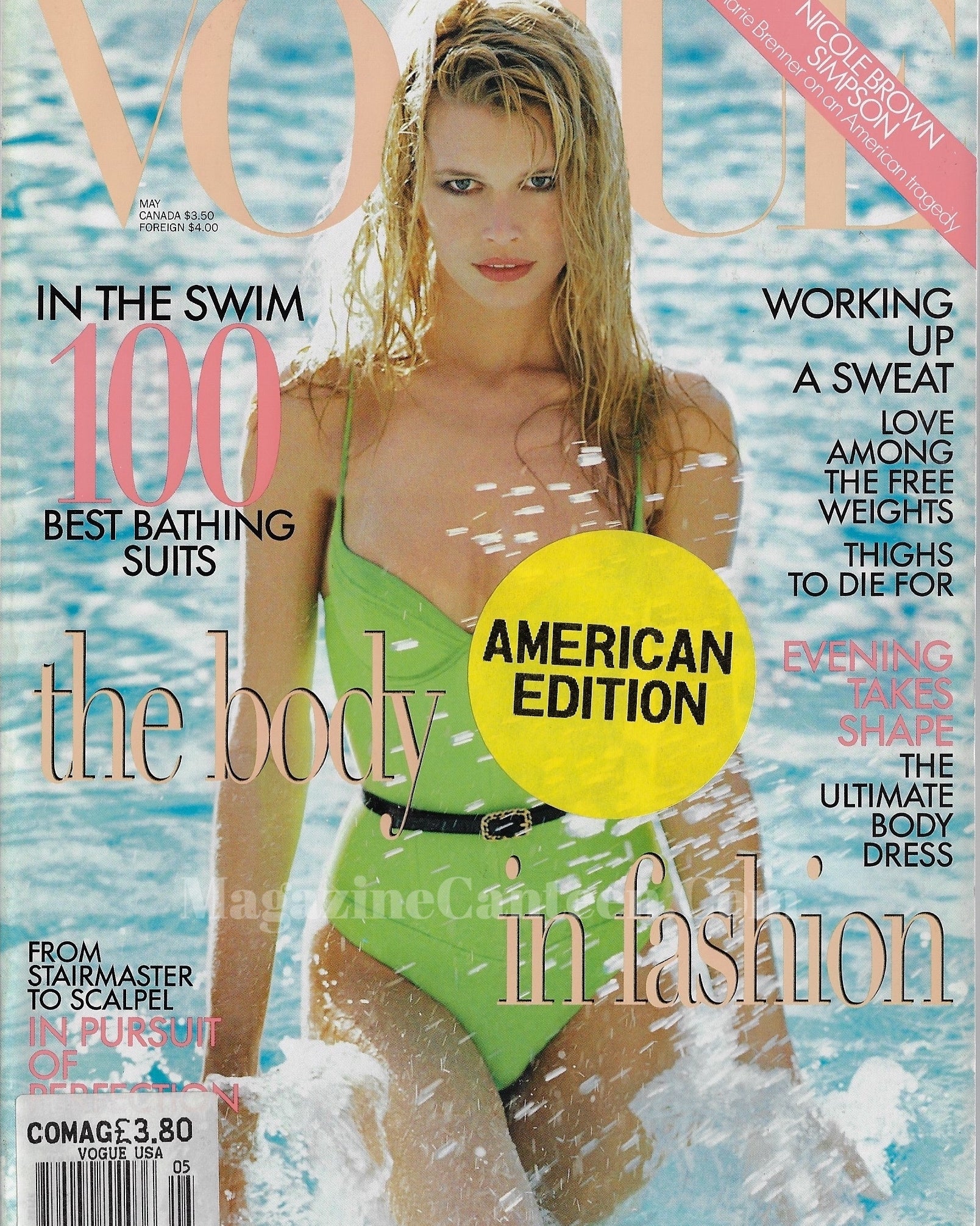Vogue USA Magazine May 1995 - Claudia Schiffer