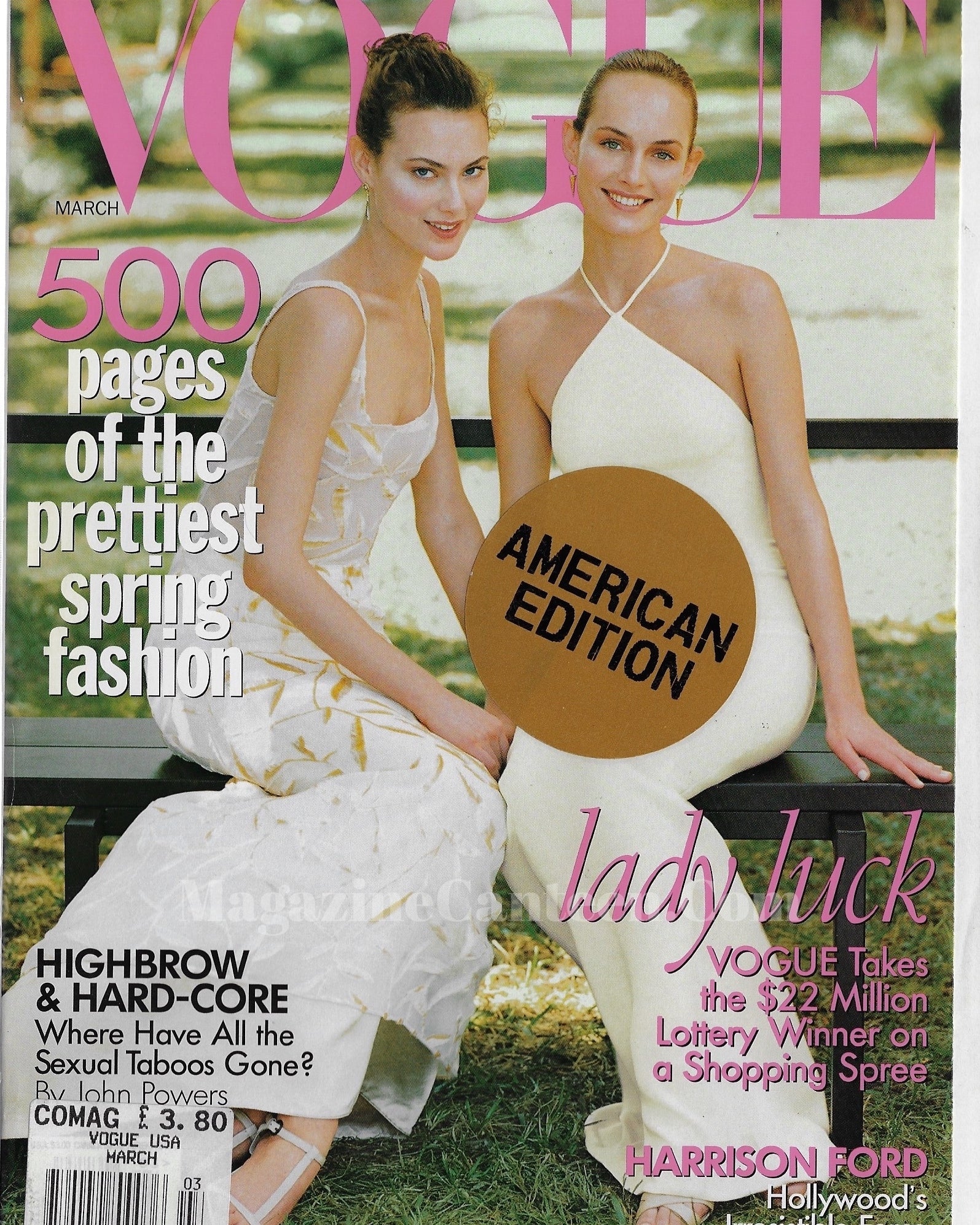 Vogue USA Magazine March 1997 - Shalom & Amber Valletta