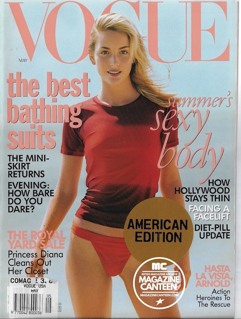 Vogue USA Magazine May 1997- Georgina Grenville AMBER VALLETTA Testino