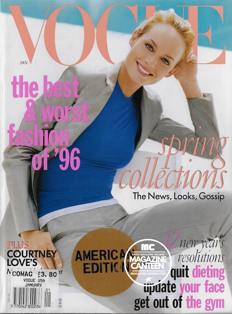Vogue USA Magazine January 1997 - AMBER VALLETTA Courtney Love