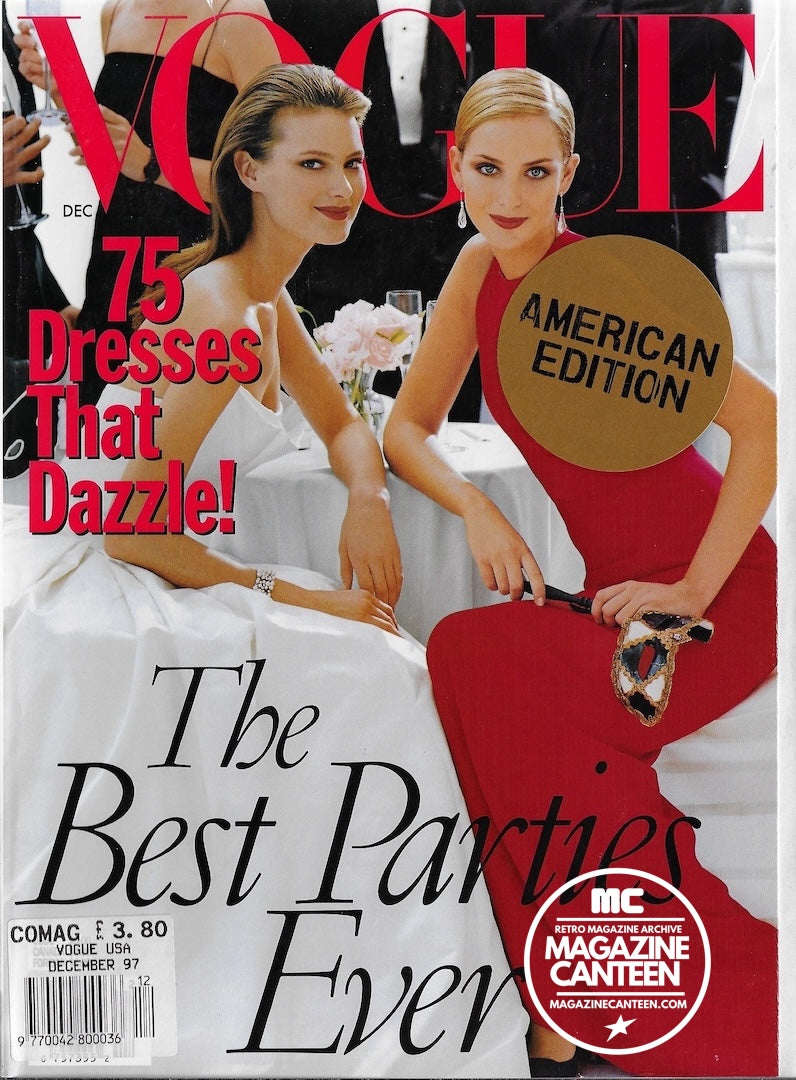 Vogue USA Magazine December 1997 - Shalom HARLOW Georgina GRENVILLE