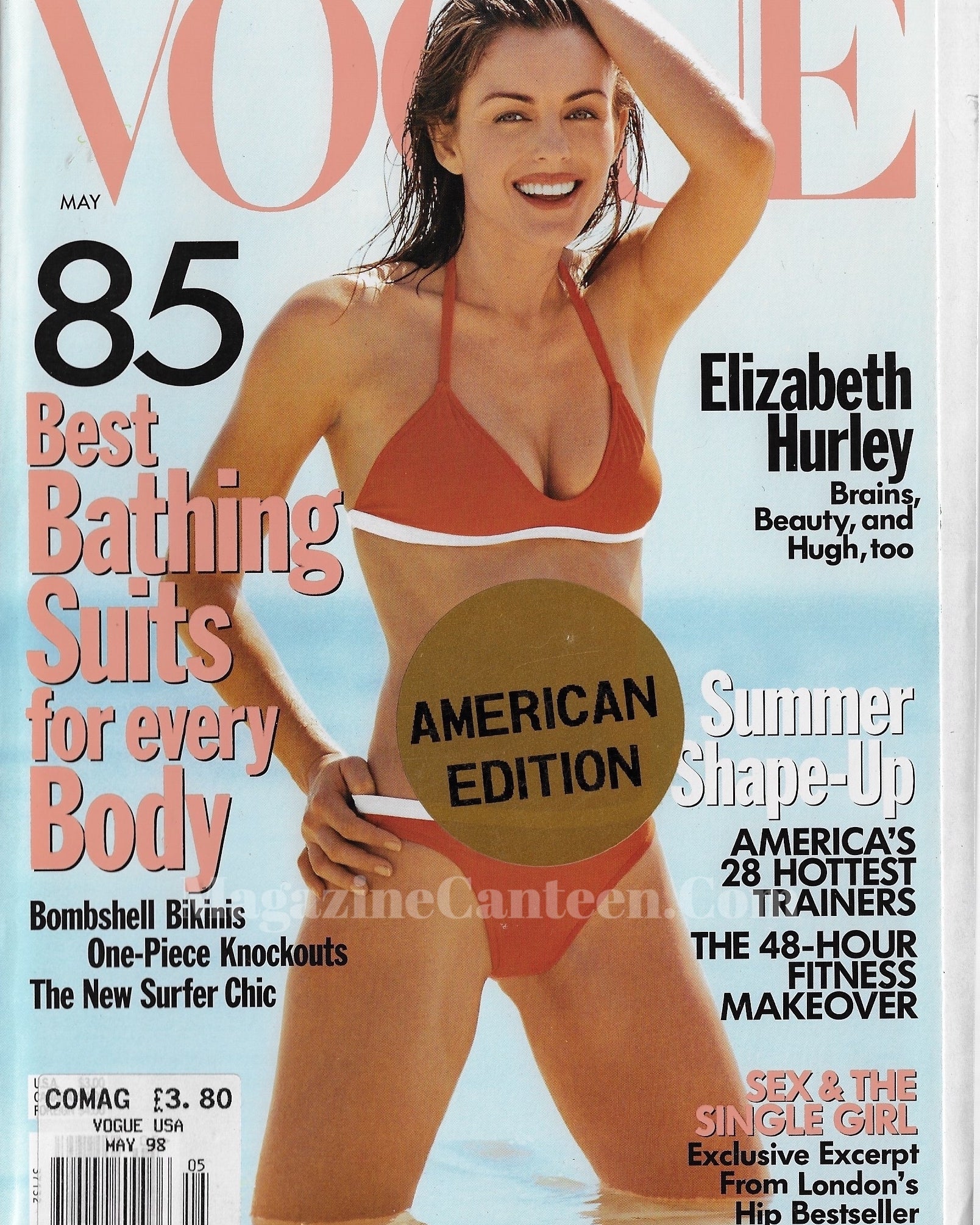 Vogue USA Magazine May 1998 - Elizabeth Hurley