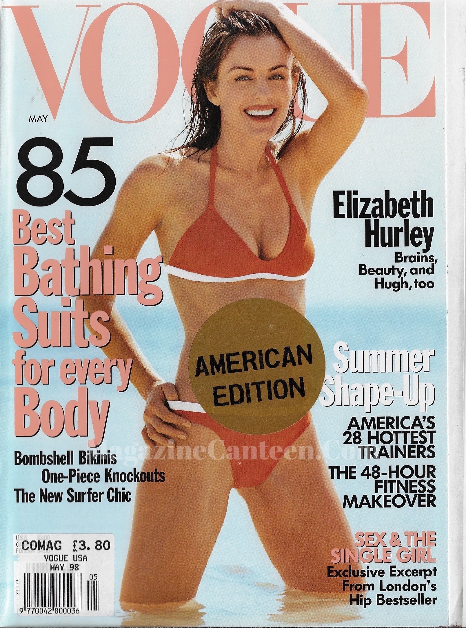 Vogue USA Magazine May 1998 - Elizabeth Hurley
