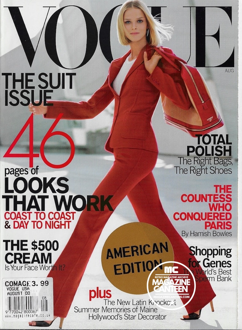 Vogue USA Magazine August 2000 - CARMEN KASS Gisele Bundchen