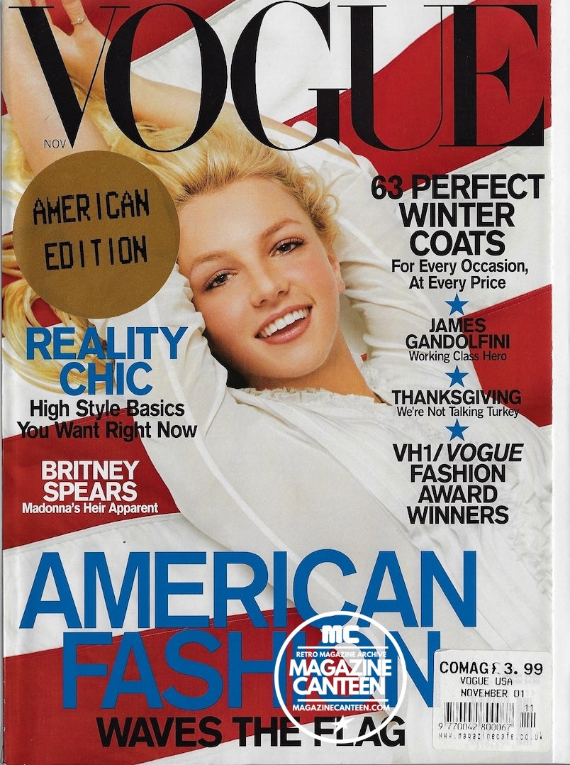 Vogue USA Magazine November 2001 - BRITNEY SPEARS Karolina Kurkova