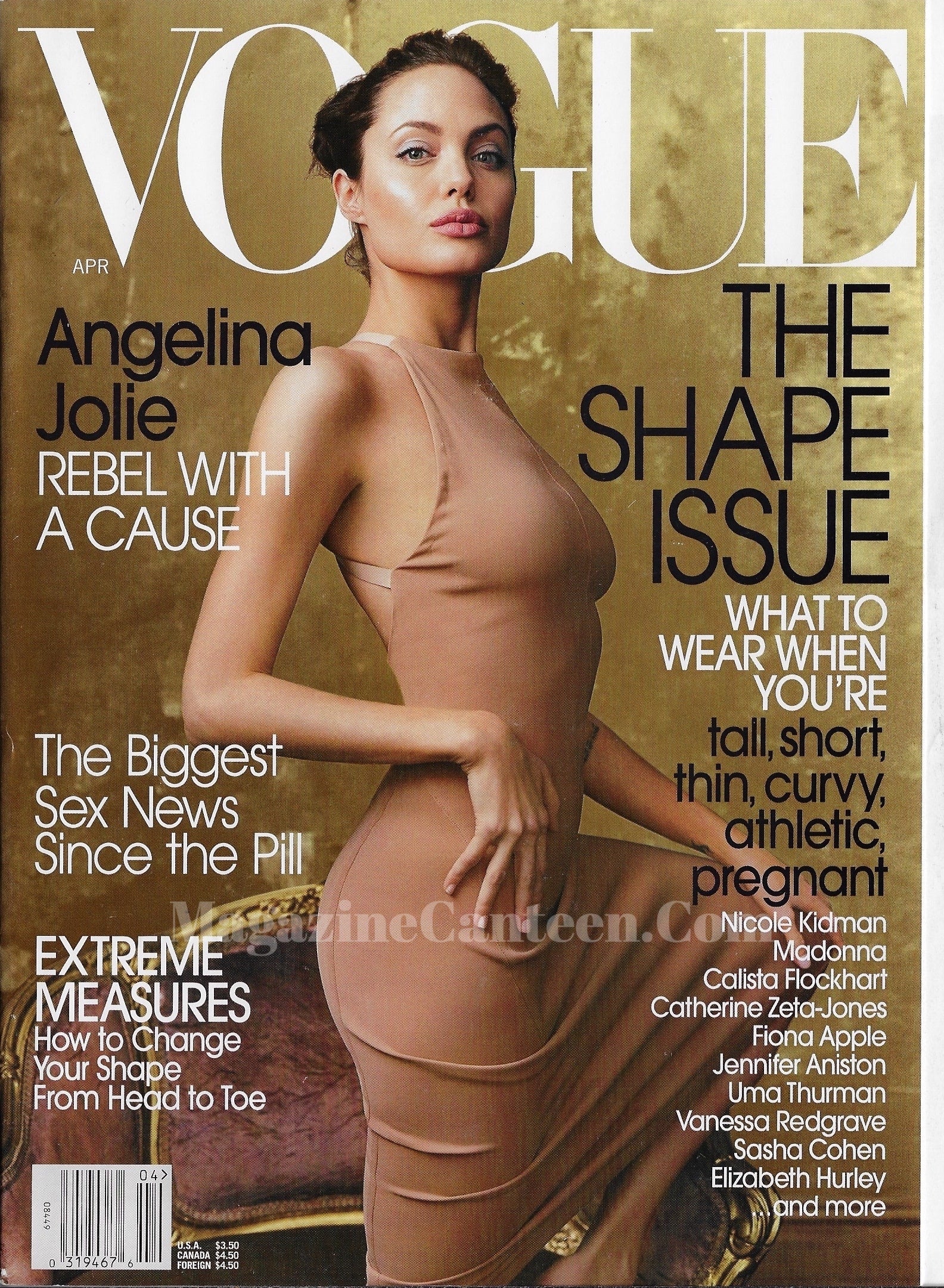 Vogue USA Magazine April 2002 - Angelina Jolie