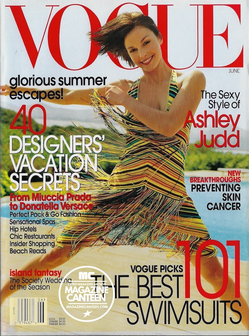 Vogue USA Magazine June 2002 - ASHLEY JUDD Christina Ricci