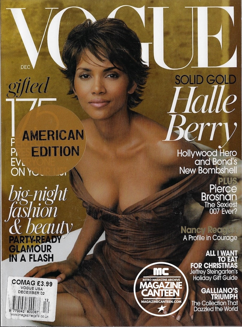 Vogue USA Magazine December 2002 - Halle Berry PIERCE BROSNAN Steven Meisel