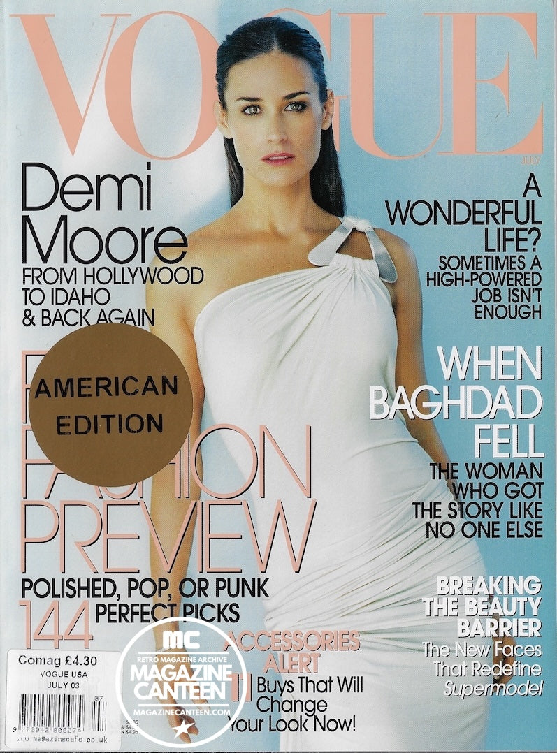Vogue USA Magazine July 2003 - Demi Moore JULIA STEGNER Natalia Vodianova
