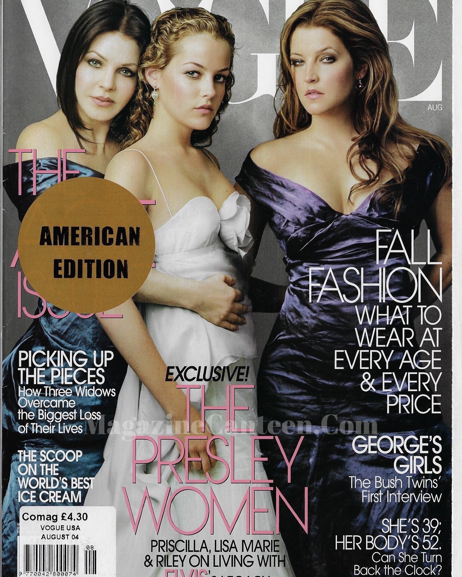 Vogue USA Magazine August 2004 - Lisa Marie Presley