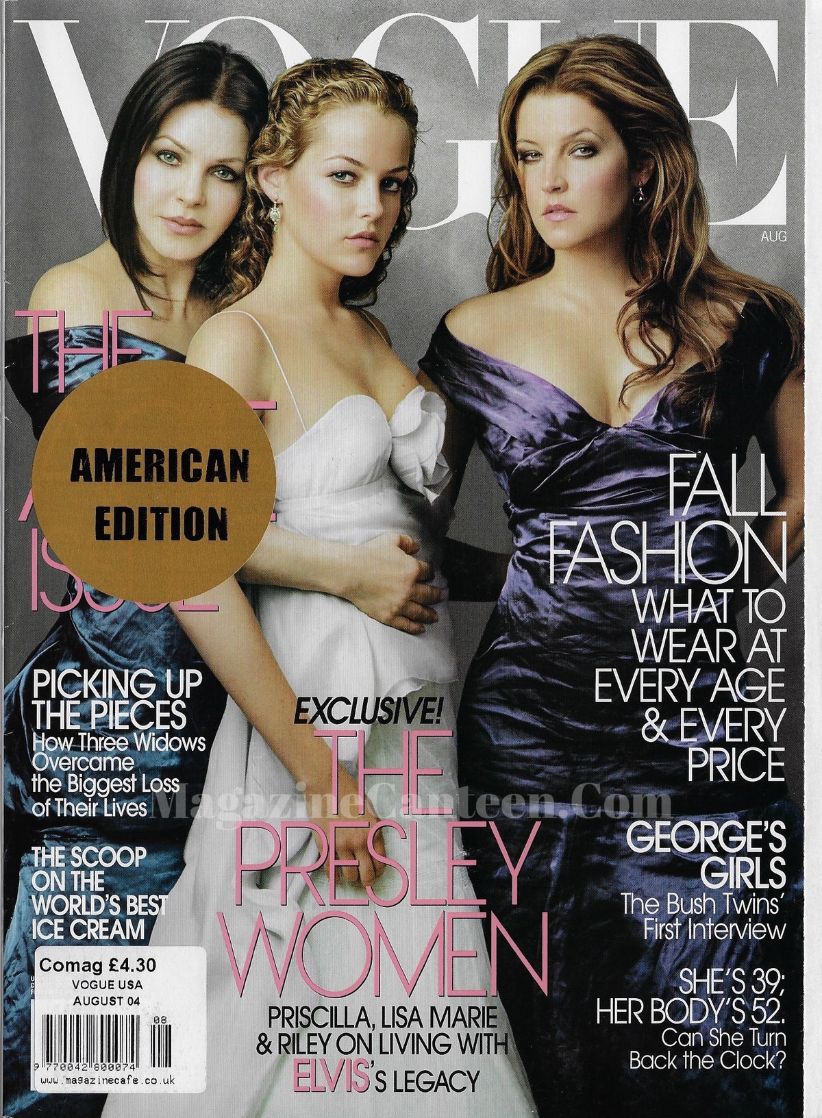Vogue USA Magazine August 2004 - Lisa Marie Presley – magazine canteen