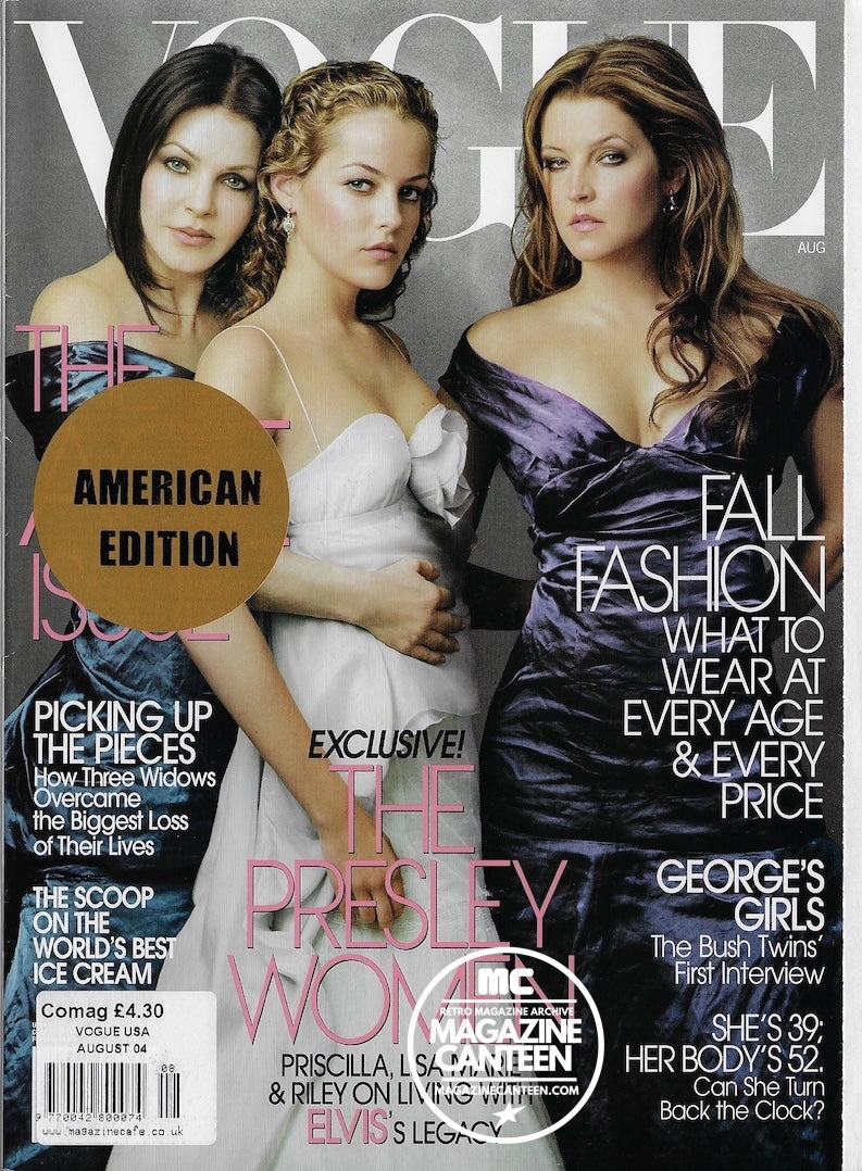 Vogue USA Magazine August 2004 - PRISCILLA & Lisa Marie PRESLEY