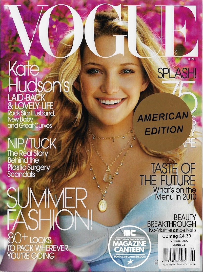 Vogue USA Magazine June 2004 - Kate Hudson MEISEL Daria Werbowy