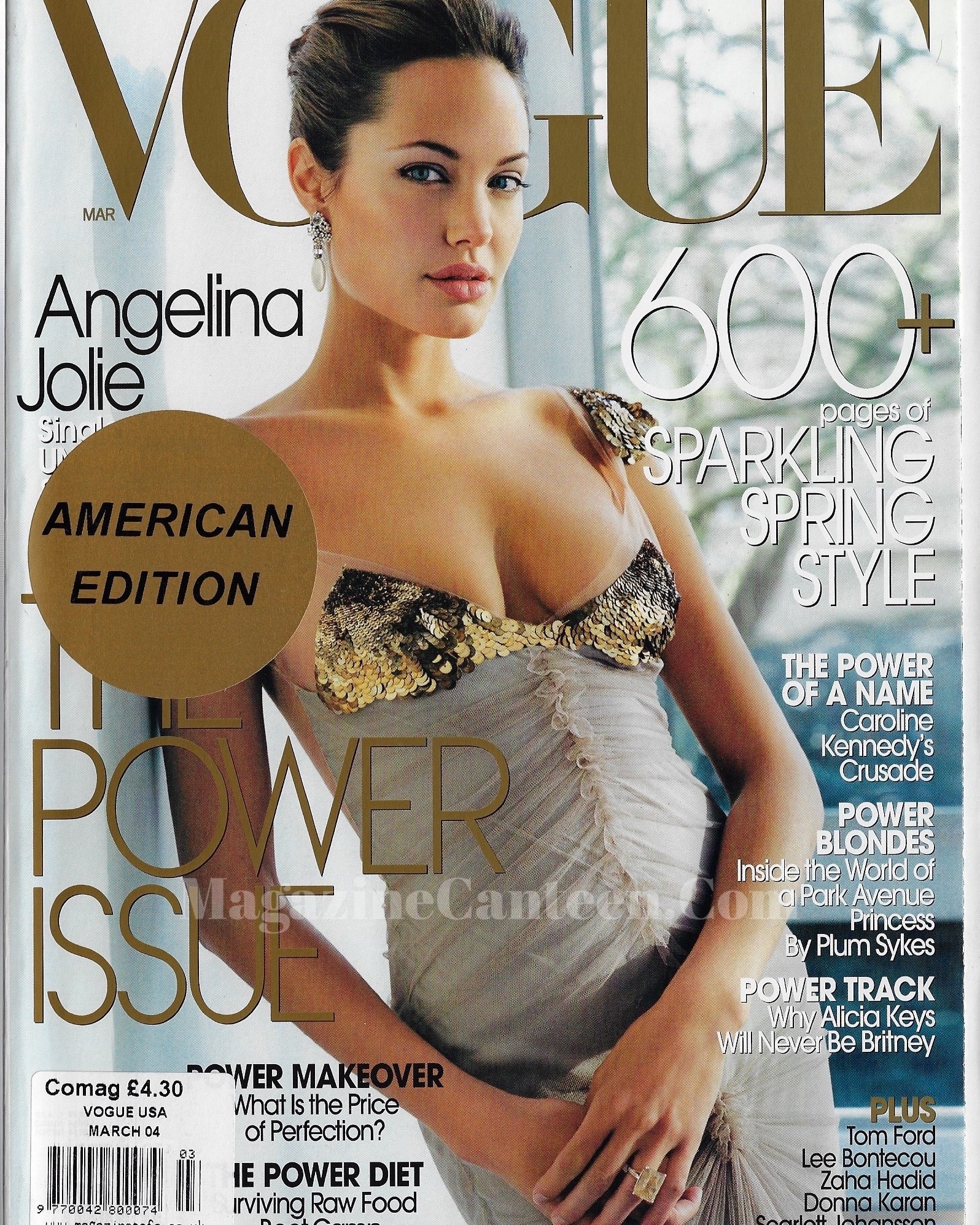 Vogue USA Magazine March 2004 - Angelina Jolie