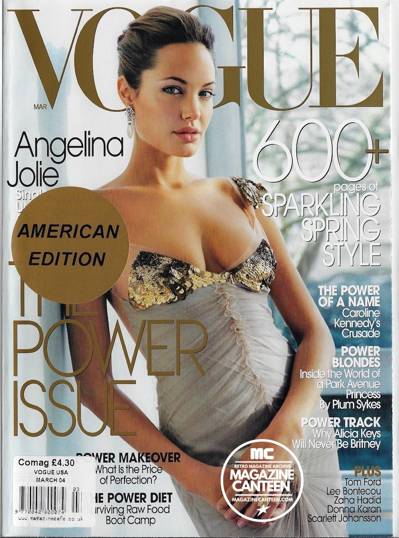 Vogue USA Magazine March 2004 - ANGELINA JOLIE Natalia Vodianova