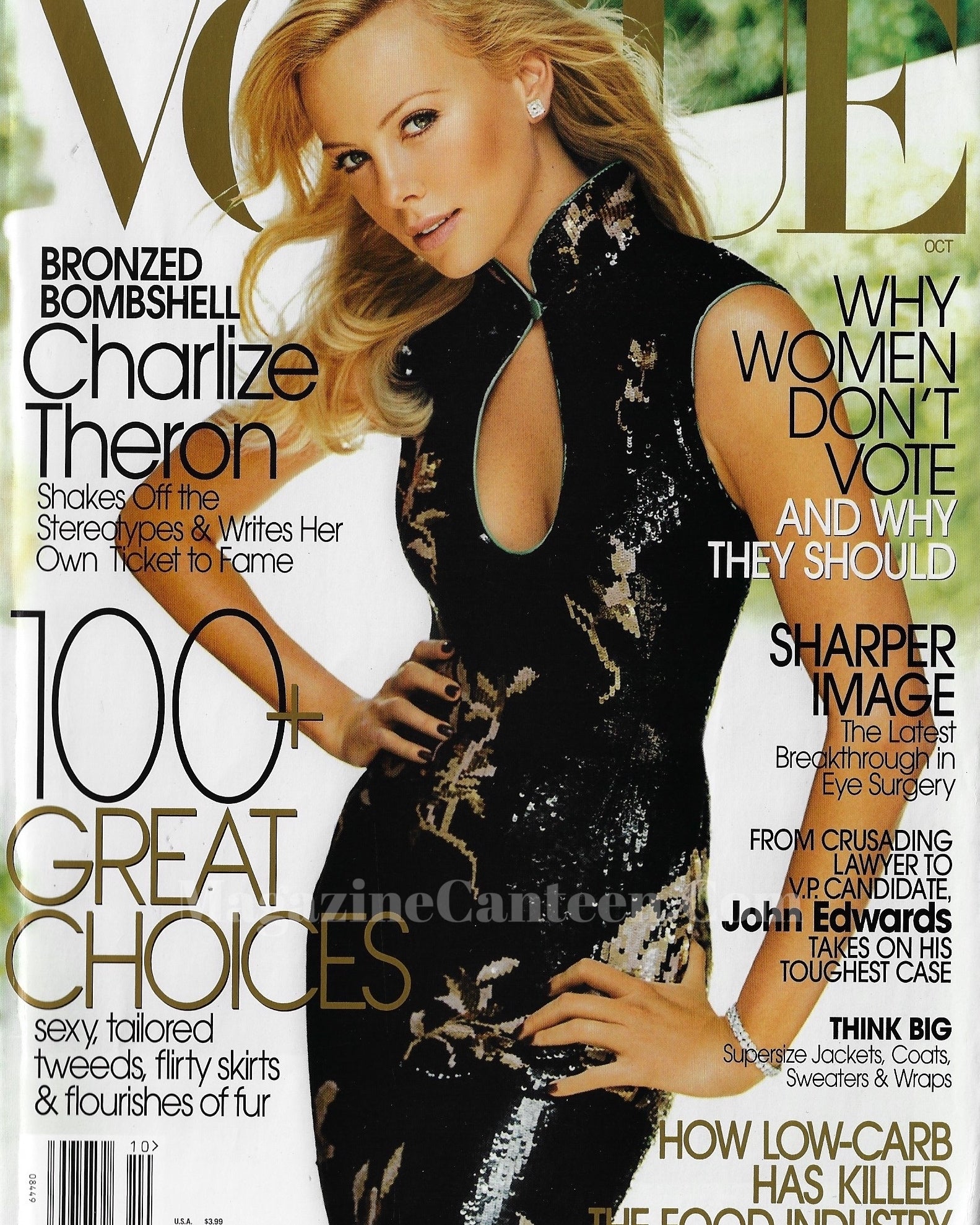  Vogue USA Magazine October 2004 - Charlize TheroN