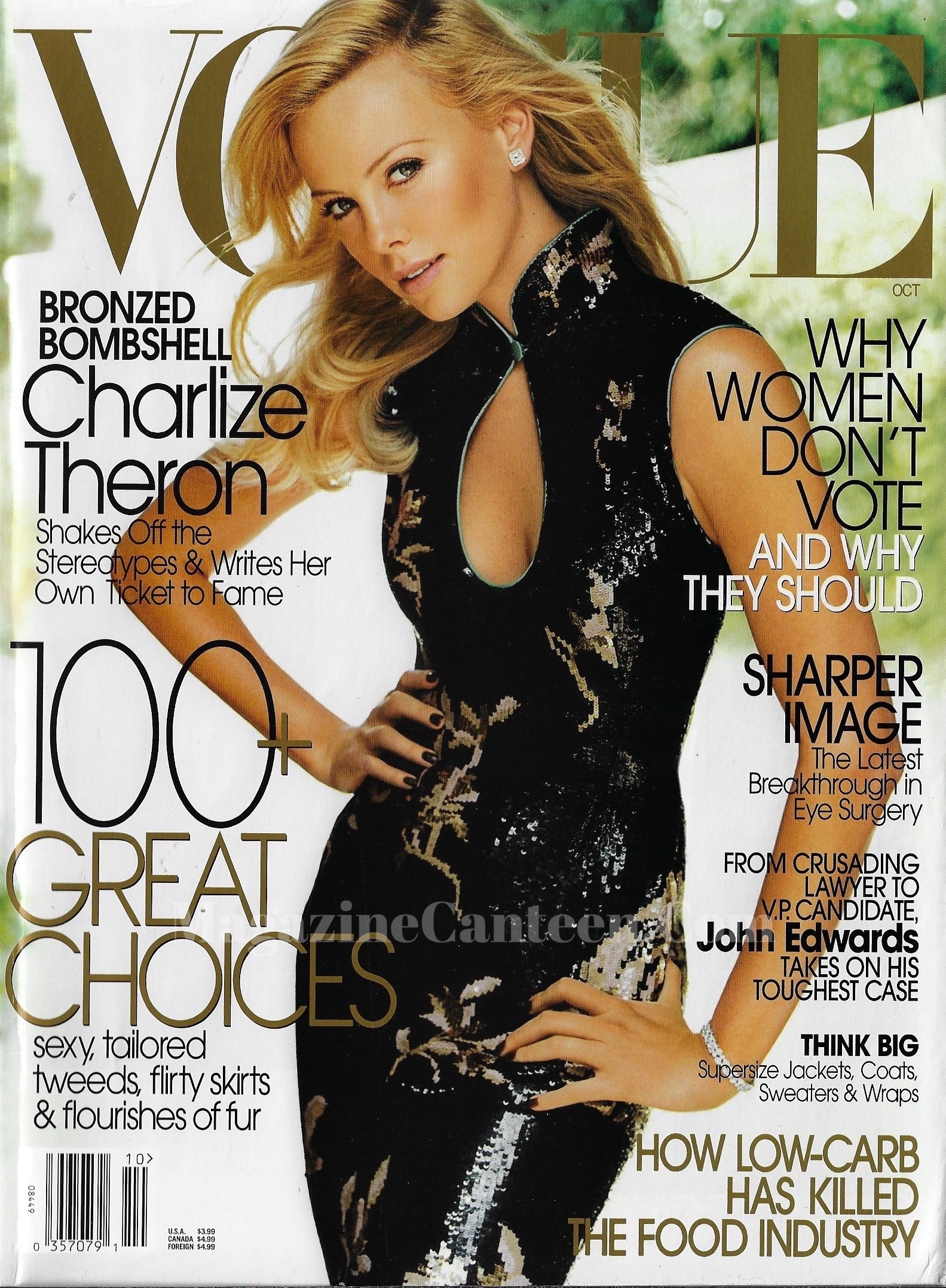  Vogue USA Magazine October 2004 - Charlize TheroN