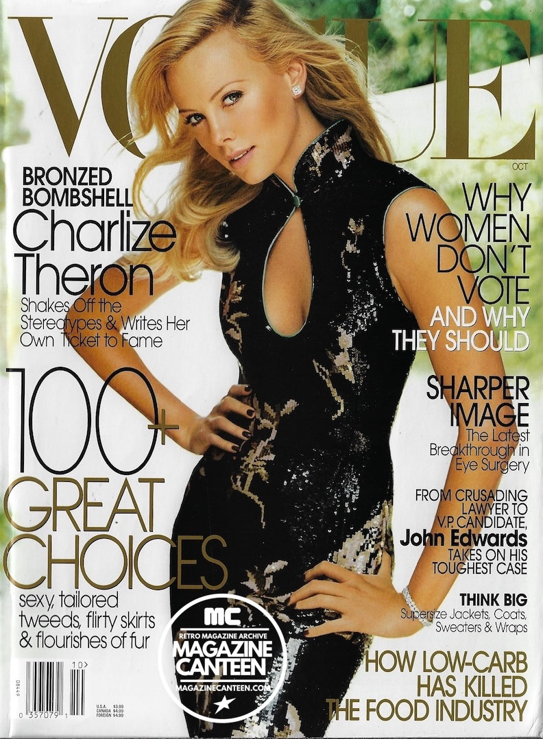 Vogue USA Magazine October 2004 - CHARLIZE THERON Daria Werbowy