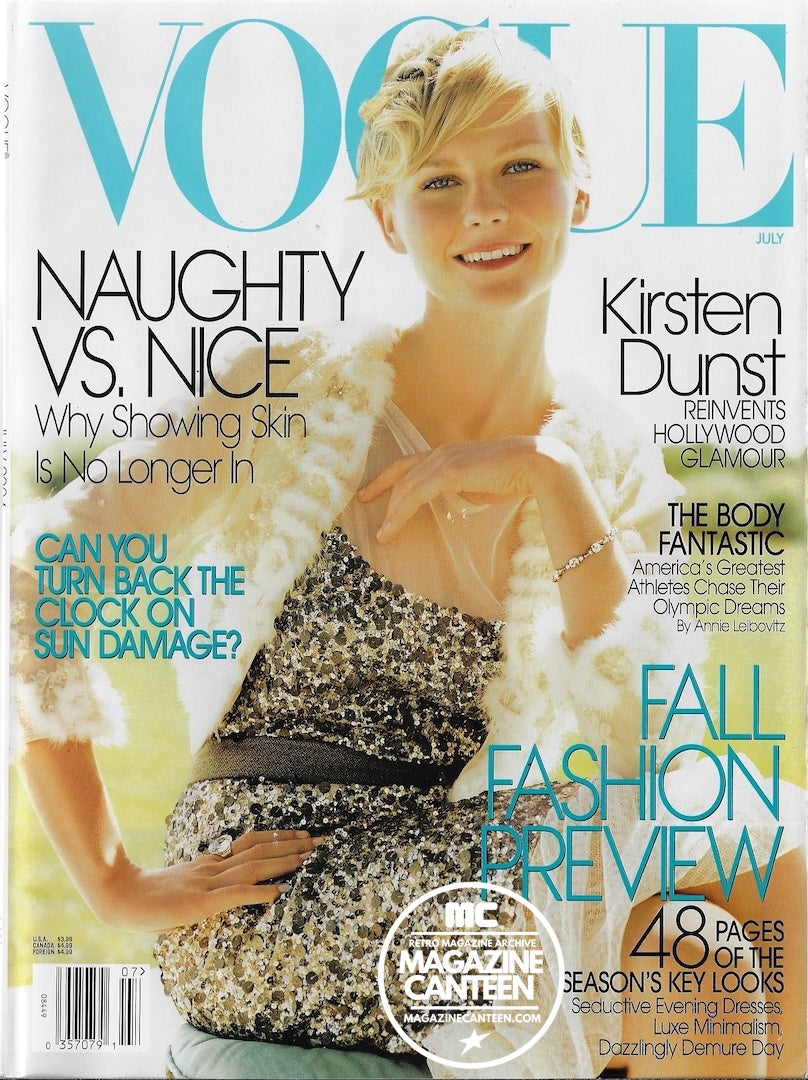 Vogue USA Magazine July 2004 - KIRSTEN DUNST Daria Werbowy JAKE GYLLENHAAL