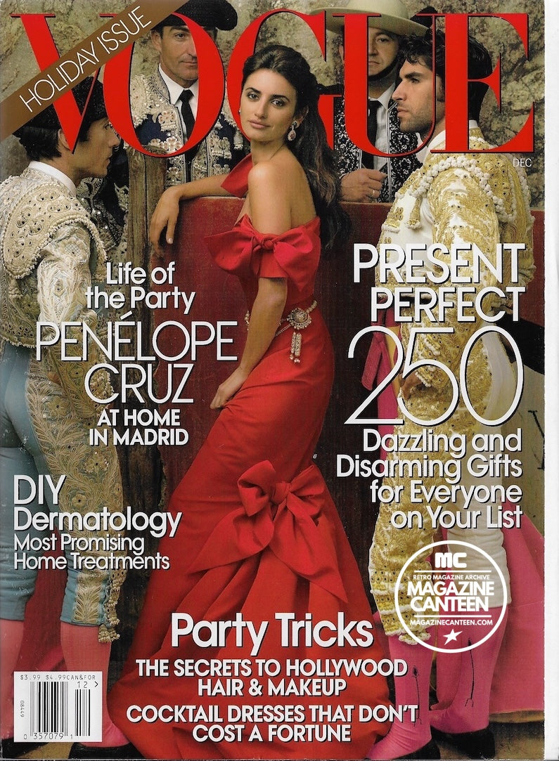 Vogue USA Magazine December 2007 - PENELOPE CRUZ Daria Werbowy GEMMA WARD