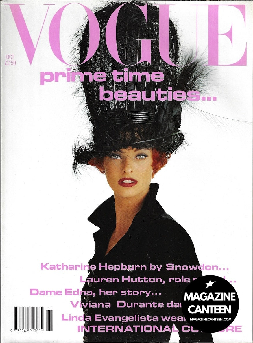 Vogue Magazine October 1991 - Linda Evangelista YASMEEN GHAURI
