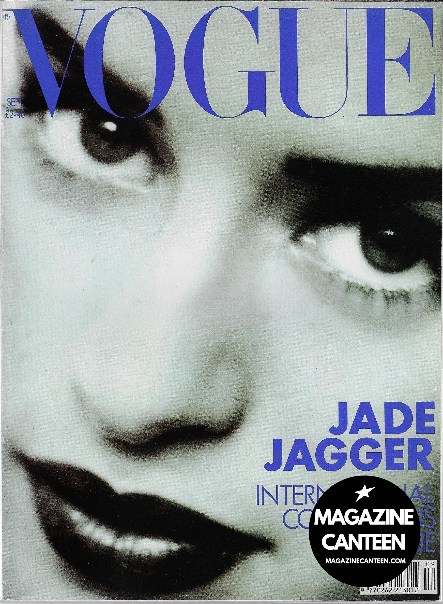 Vogue Magazine September 1990 - Jade Jagger