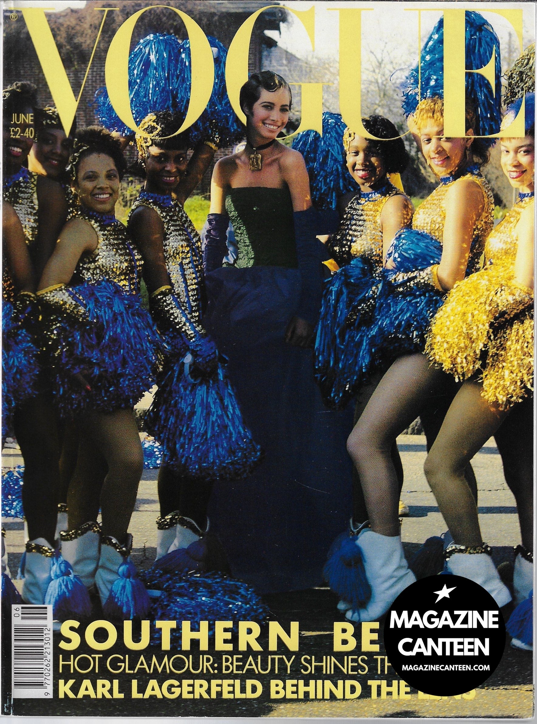 Vogue Magazine June 1990 - Christy Turlington HELENA CHRISTENSEN