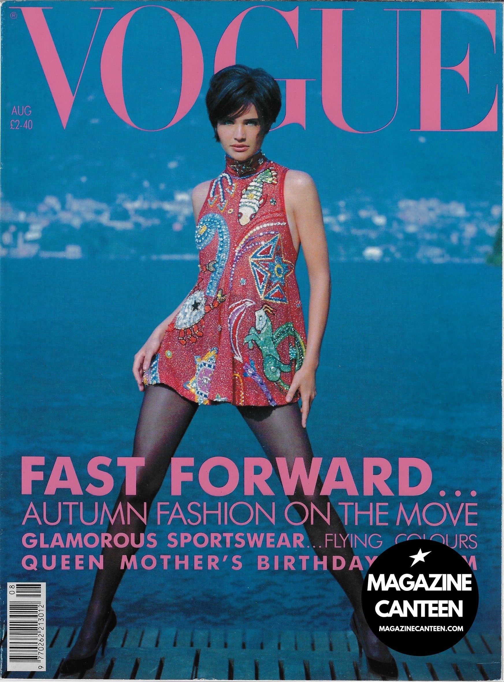 Vogue Magazine August 1990 - Helena Christensen