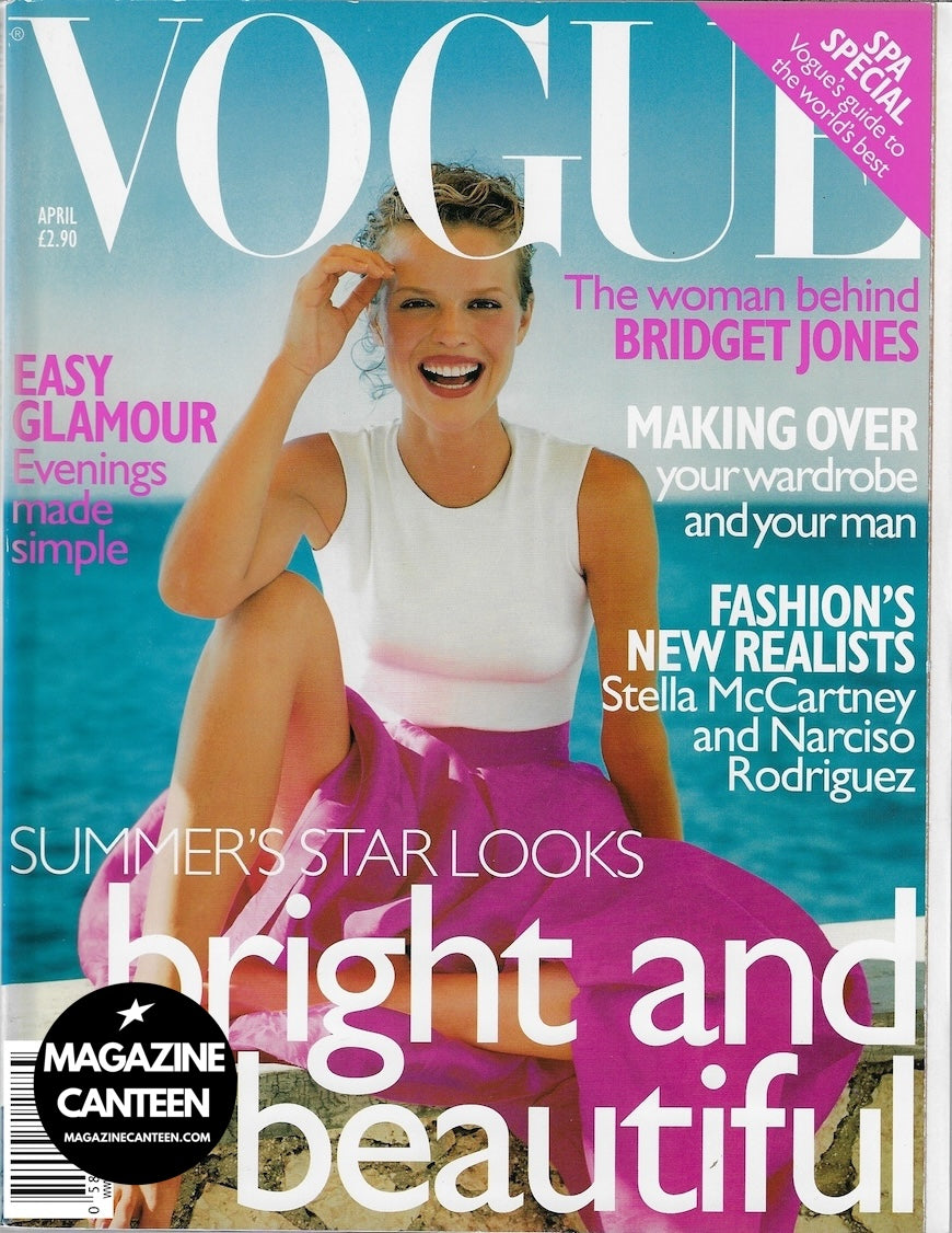 Vogue Magazine April 1998 - Eva Herzigova ANGELA LINDVALL Stella