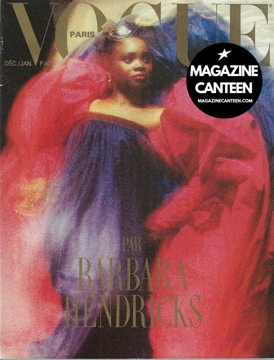 Vogue Paris Magazine 1987 - Barbara Hendricks LINDA EVANGELISTA Guy Bourdin
