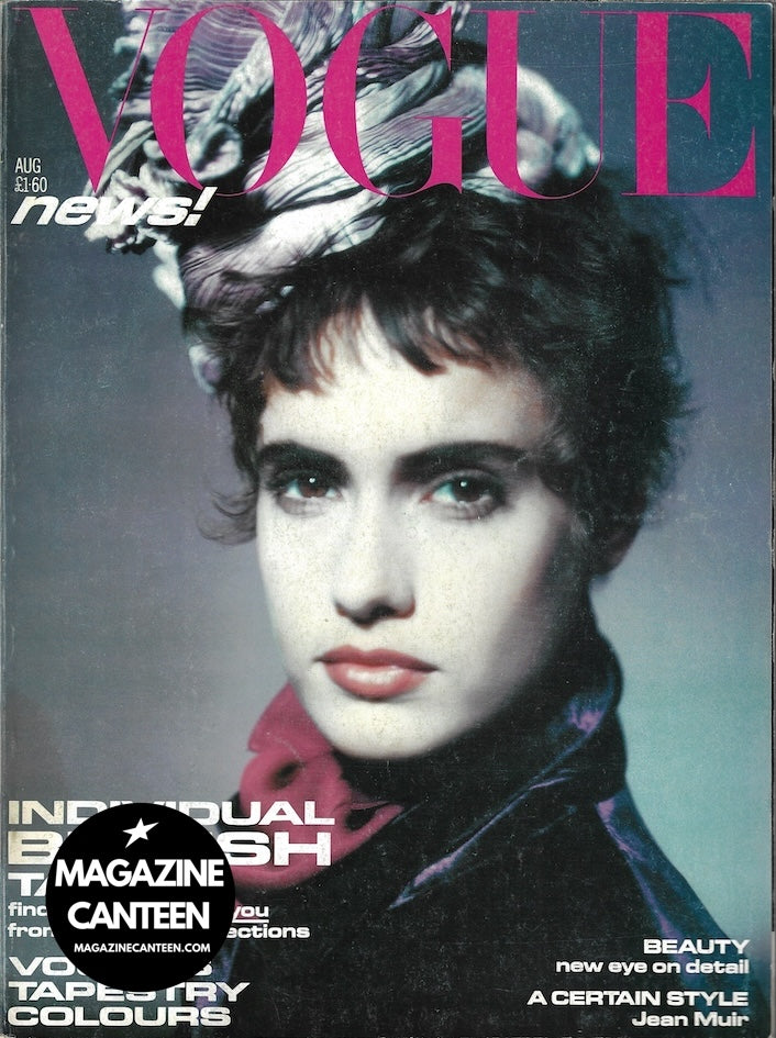 Vogue Magazine August 1985 - Lucy Cunningham PAOLO ROVERSI Kristen McMenamy