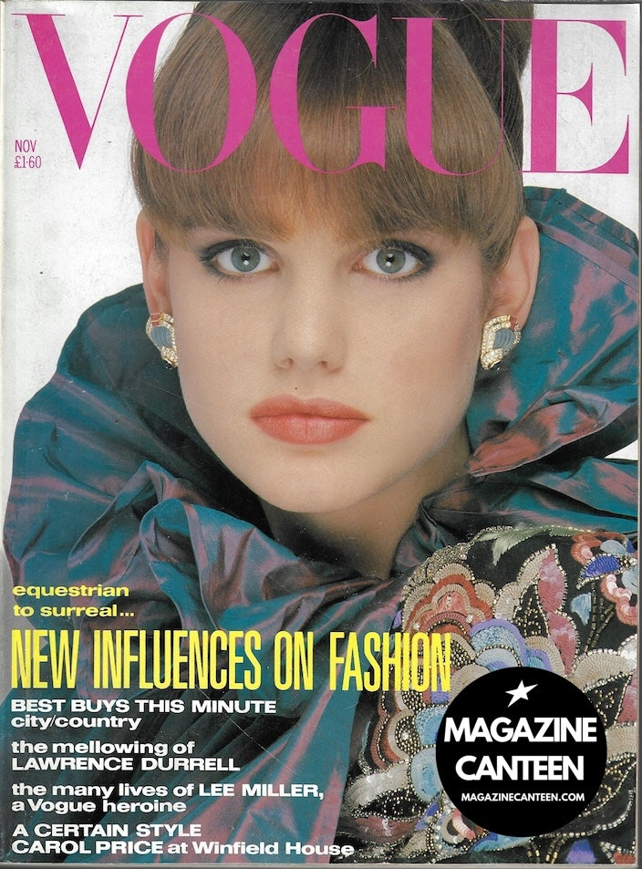Vogue Magazine November 1985 - Sandra Zatezalo LINDA EVANGELISTA Paolo Roversi