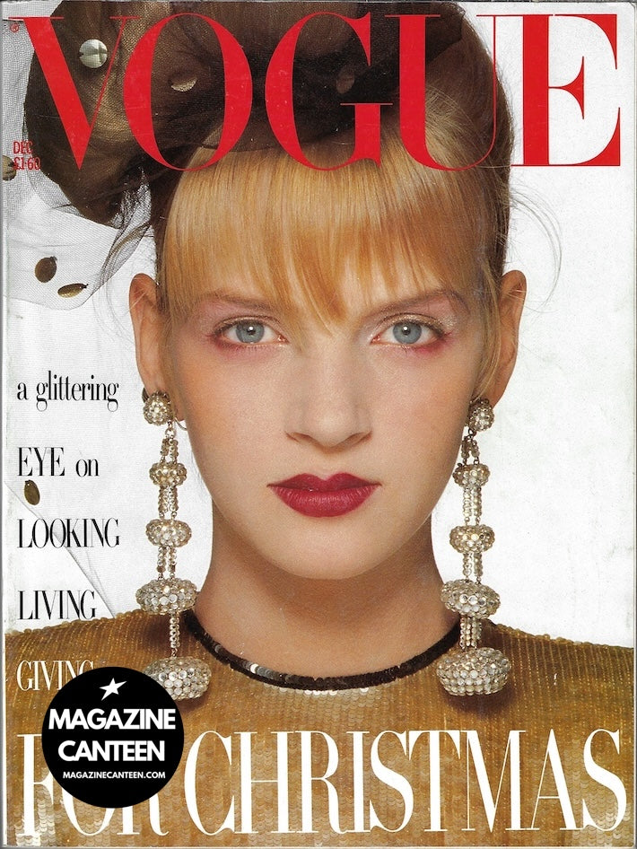 Vogue Magazine December 1985 - Uma Thurman MADONNA Peter Lindbergh