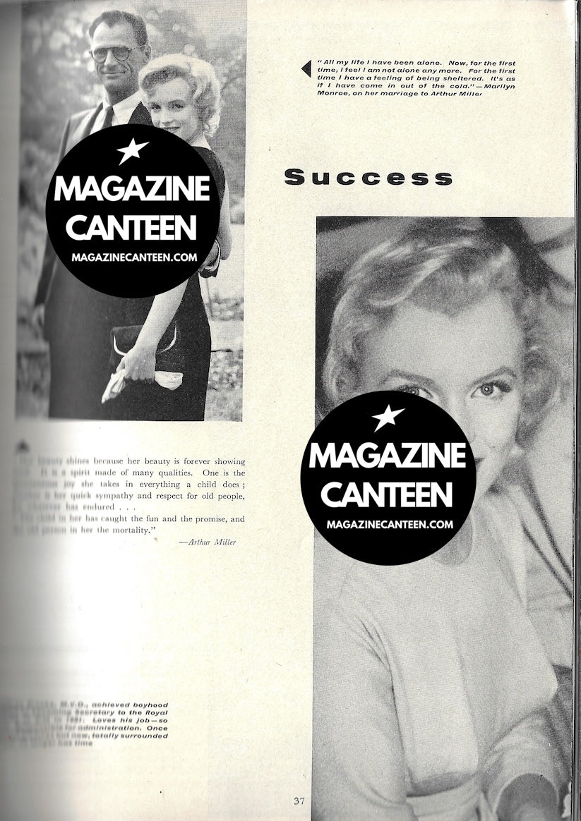 Marilyn Monroe Arthur Miller rare magazine