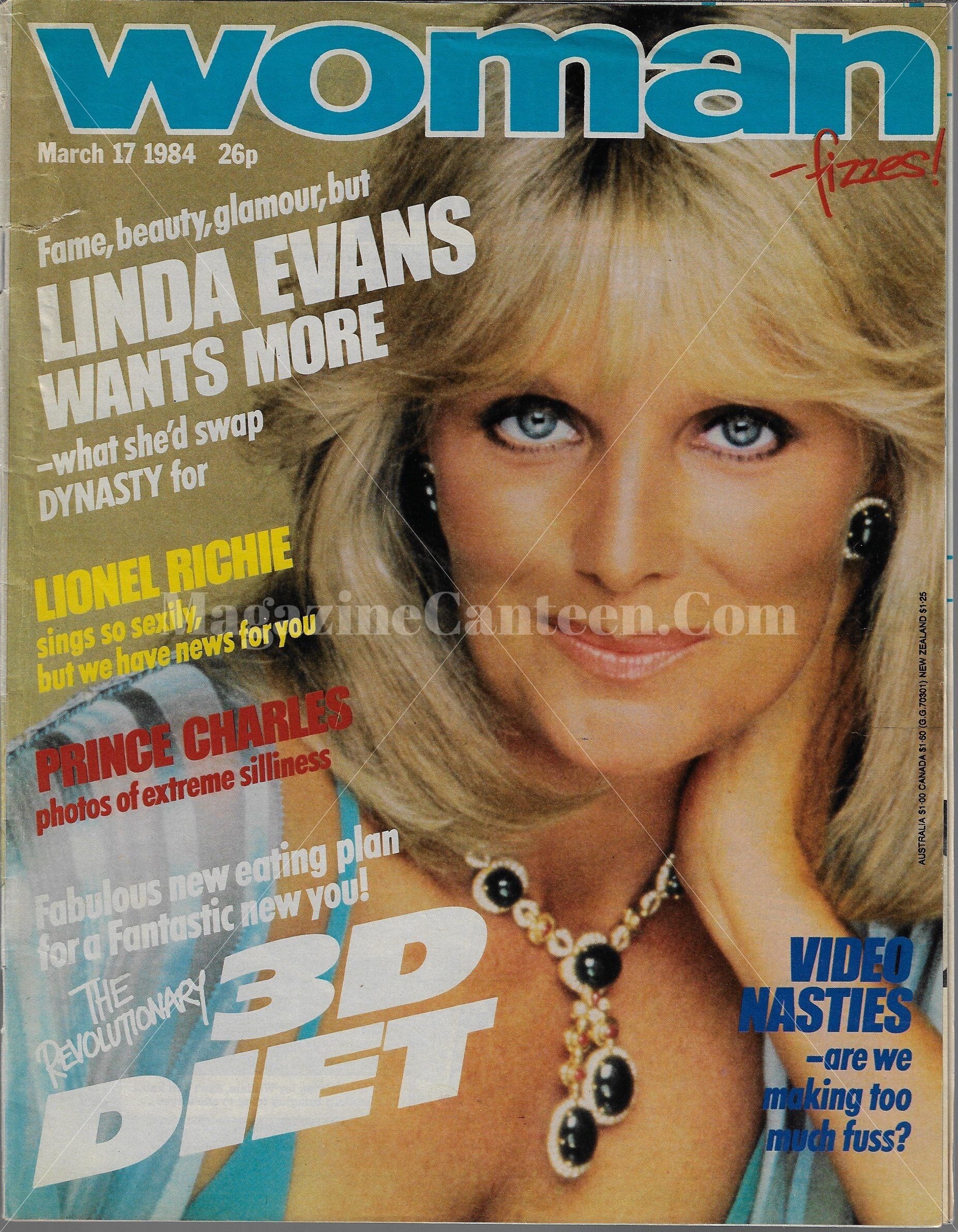 Woman Magazine - Linda Evans Dynasty – magazine canteen