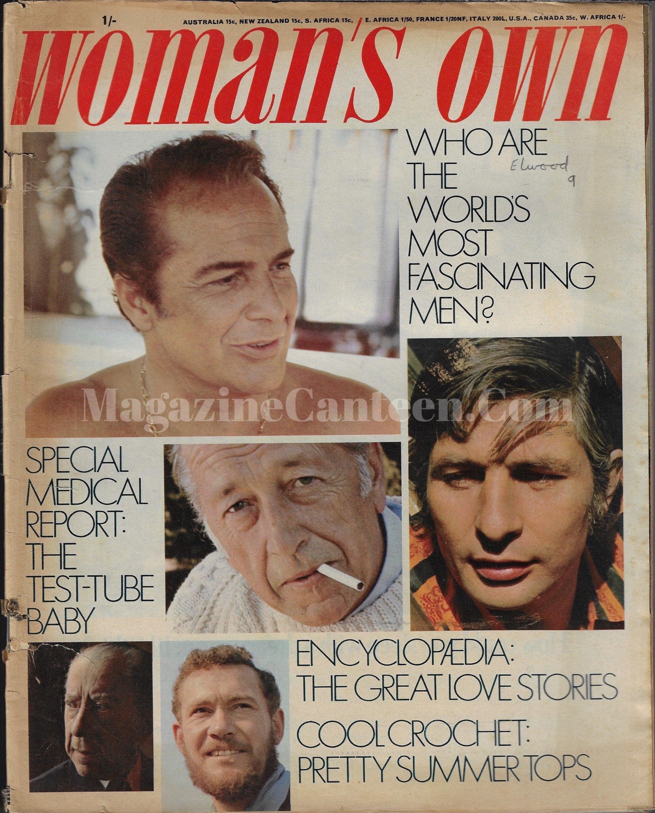 Woman's Own Magazine - Rossano Brazzi Andrei Punsuh