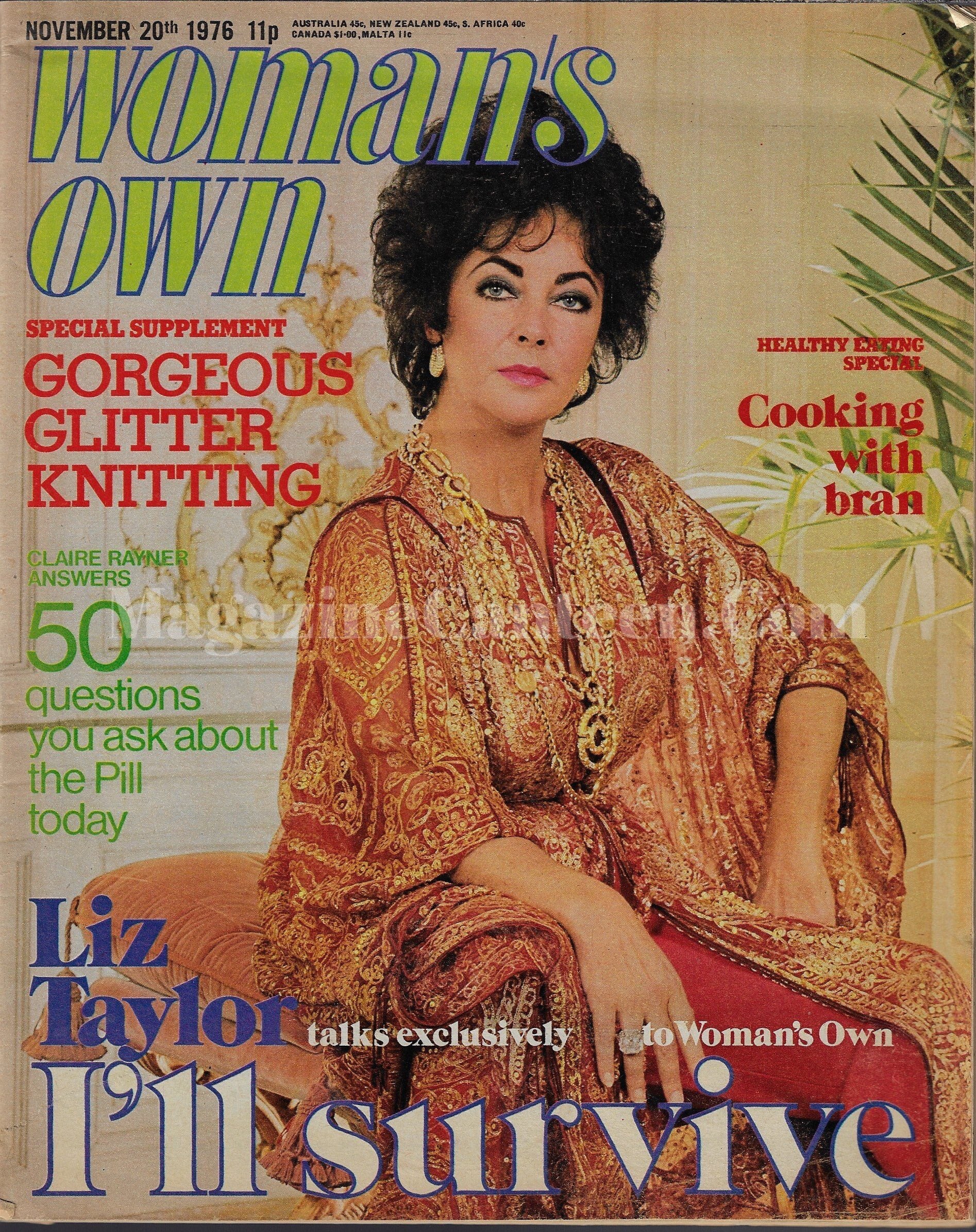 Woman's Own Magazine - Elizabeth Taylor