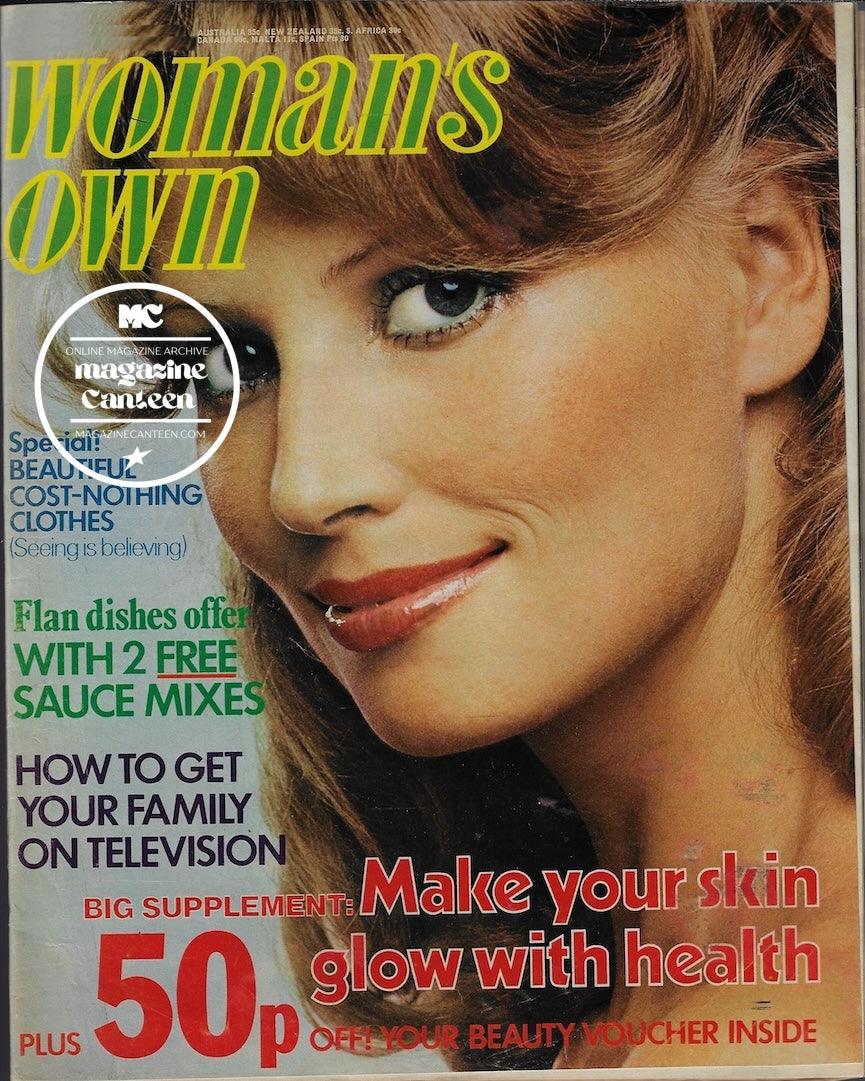 Woman's Own Magazine - TONY CURTIS Rebecca Ridgeway – magazine canteen