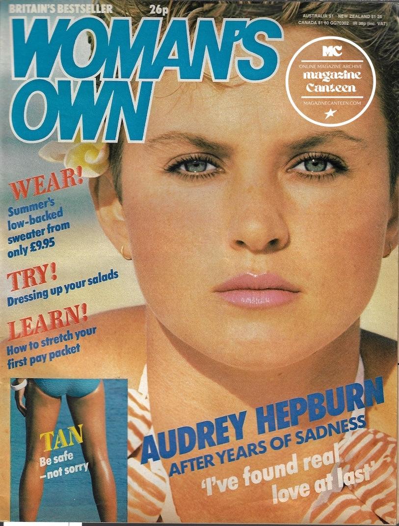 Woman's Own Magazine - Audrey Hepburn BARRY SHEENE Robert Wolders ...